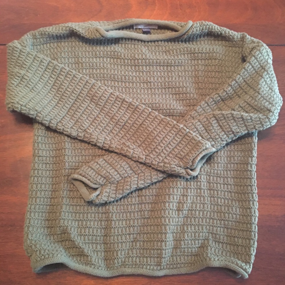 Olive green knit sweater